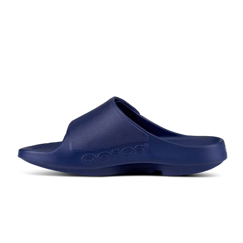 Oofos OOahh Sport Flex Slide - Navy