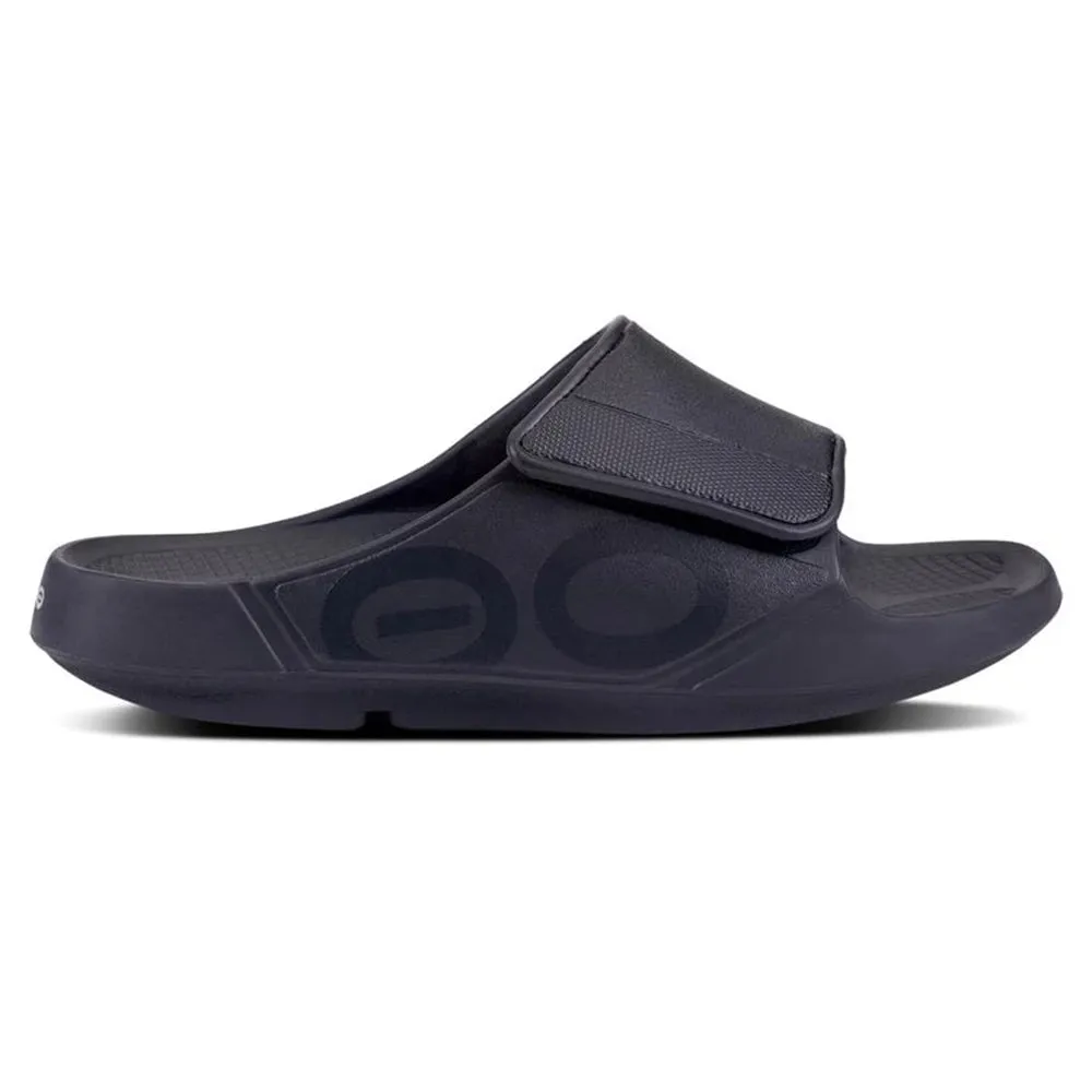 OOFOS SPORT FLEX MATTE BLACK - MENS