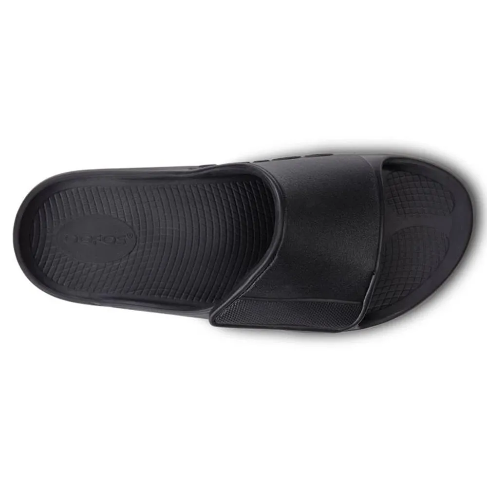 OOFOS SPORT FLEX MATTE BLACK - MENS