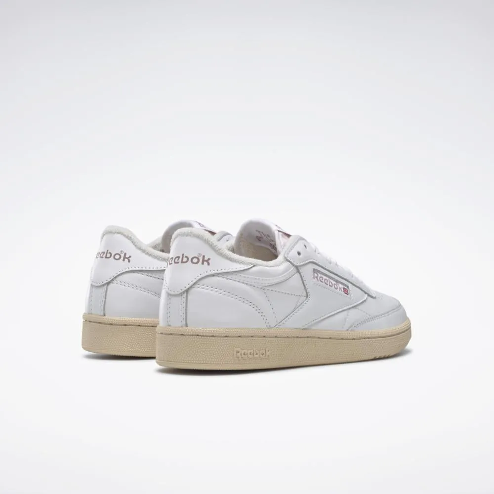 Reebok Footwear  Women's Club C 85 Vintage Reebok Classics Ftw Women Ftwr Wht/Chalk/Infused Lilac M