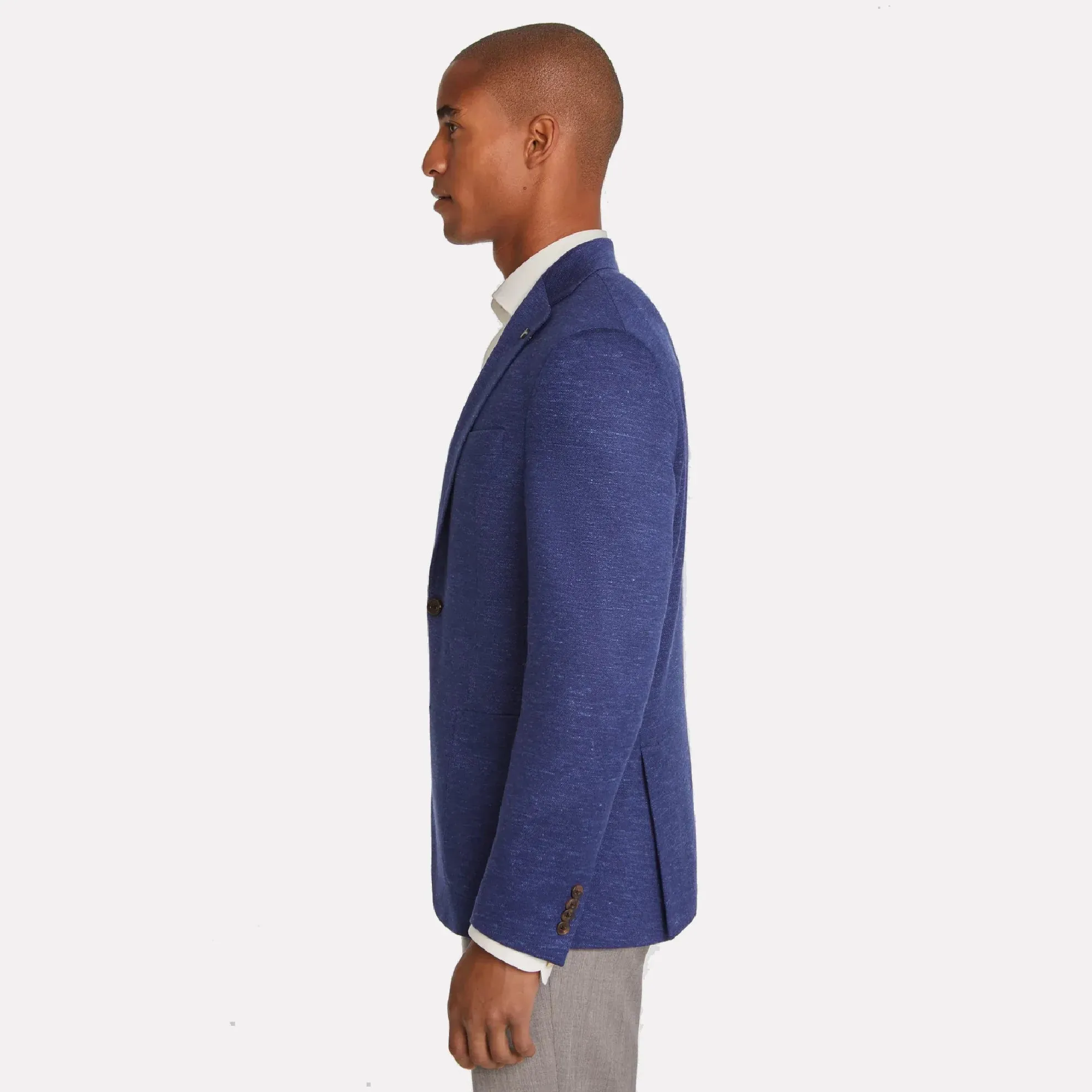 Royal Blue Hartford Contemporary Fit Wool-Silk Sport Jacket - Jack Victor