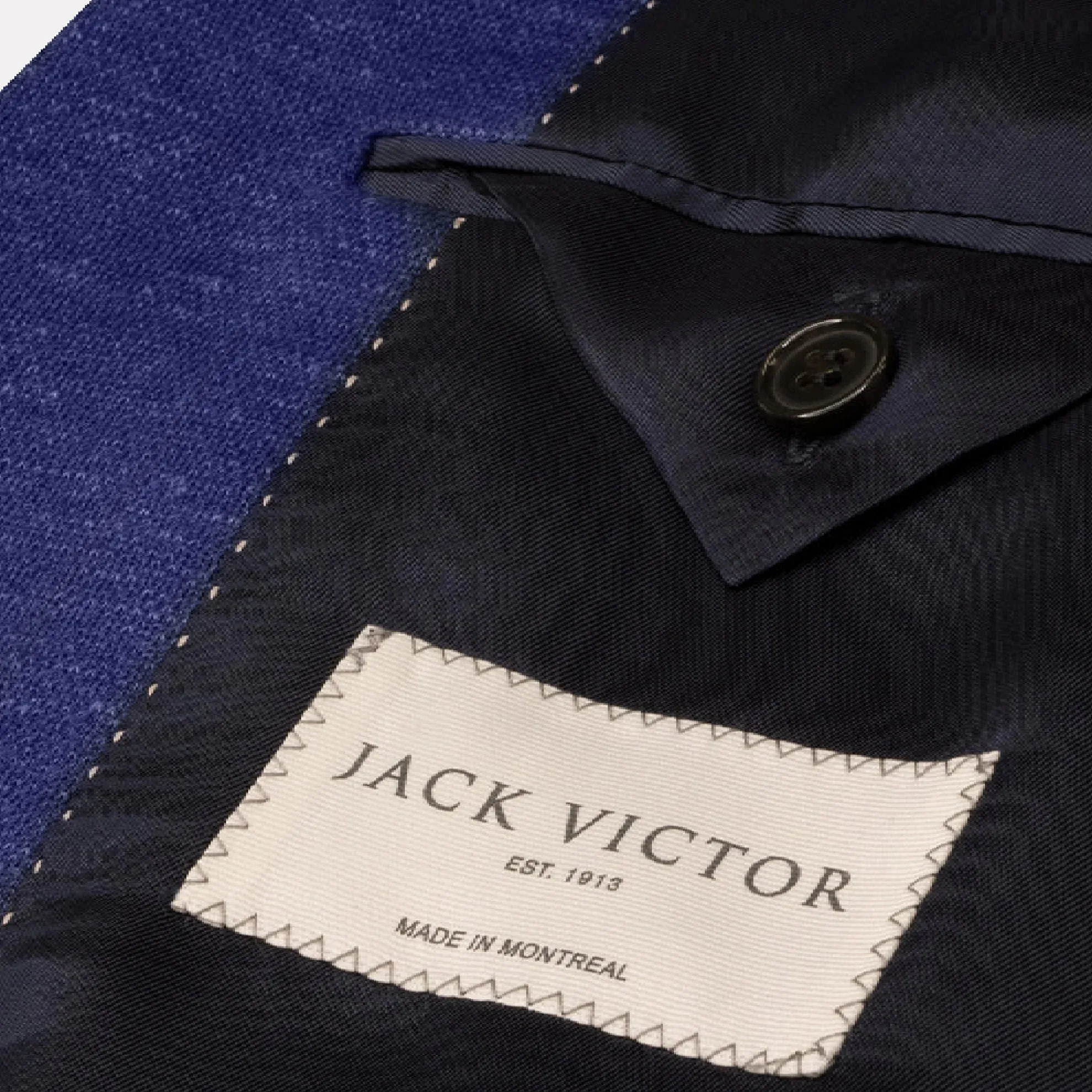 Royal Blue Hartford Contemporary Fit Wool-Silk Sport Jacket - Jack Victor