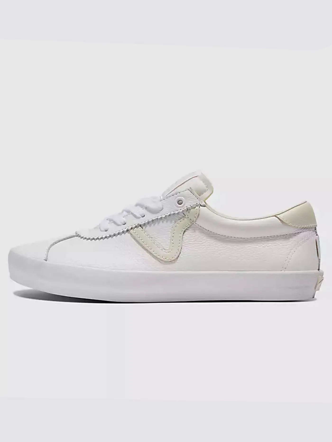 Skate Sport Leather Vintage White Shoes