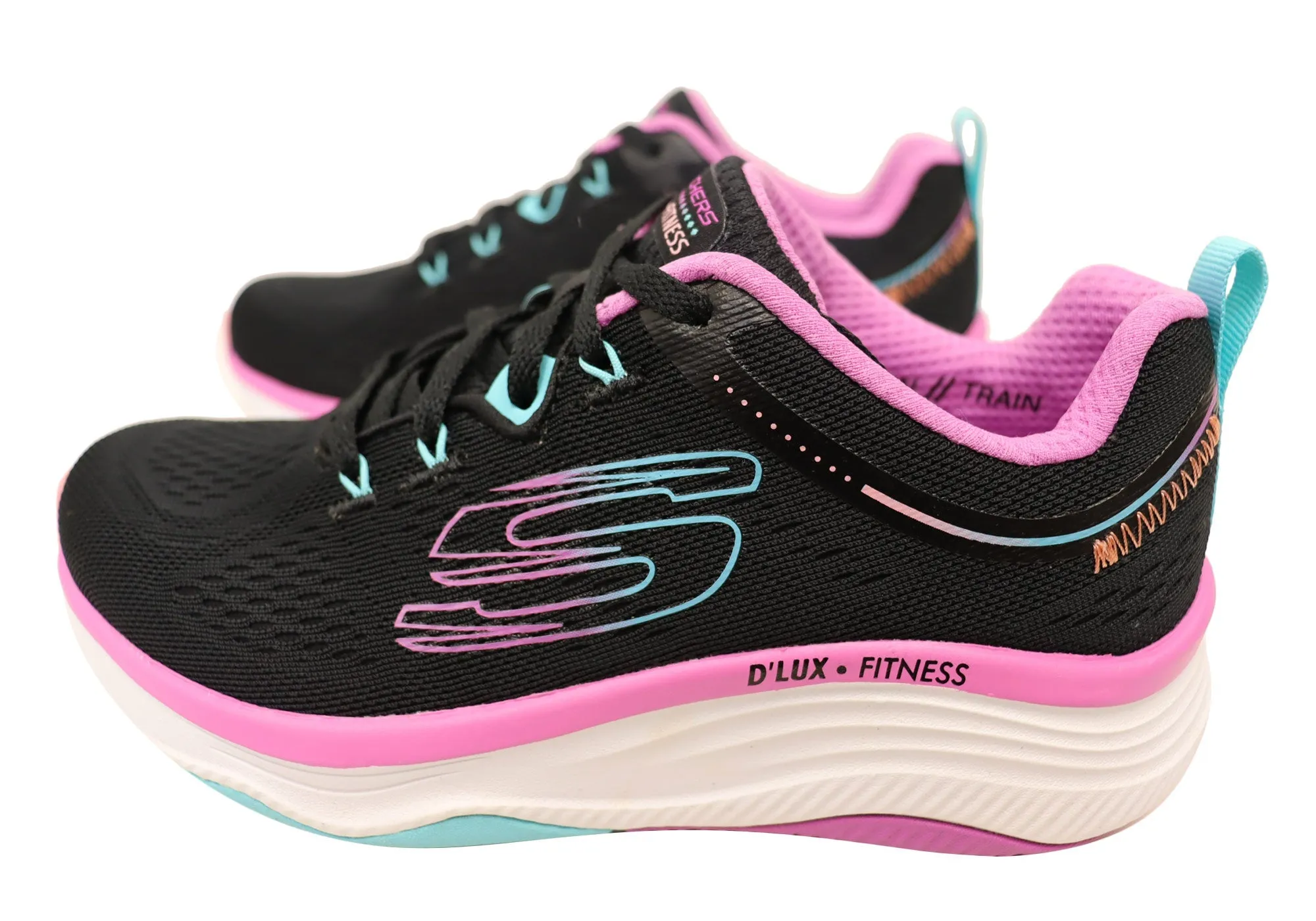 Skechers Womens Relaxed Fit D Lux Fitness New Moxie Shoes