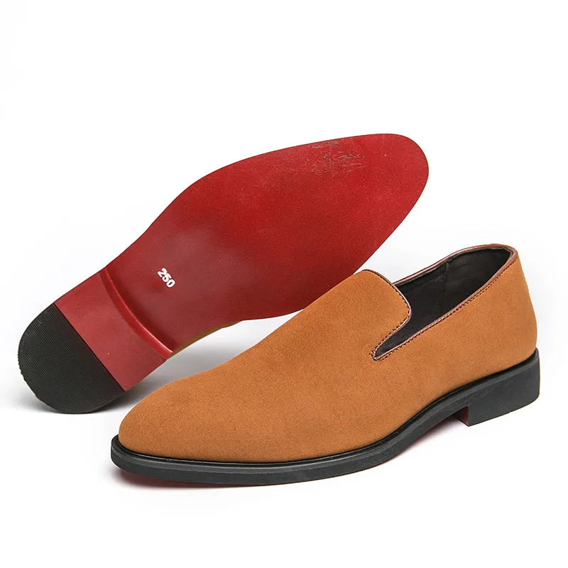 The rossi S2  - Red Bottom Dandelion  Men's Leather Loafers