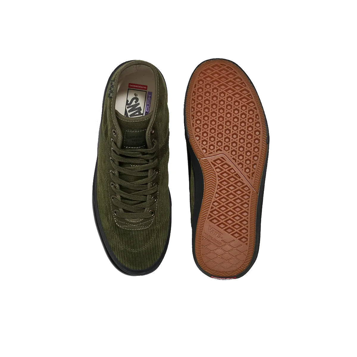 Vans Crockett High Pro Decon - Olive/Black Corduroy