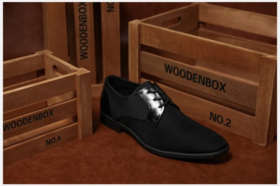 West Louis™ Designer Satin Leather Business Style Oxford Shoes