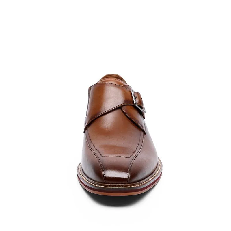 West Louis™ Elastic Genuine Leather Elegant Shoes With Buckle