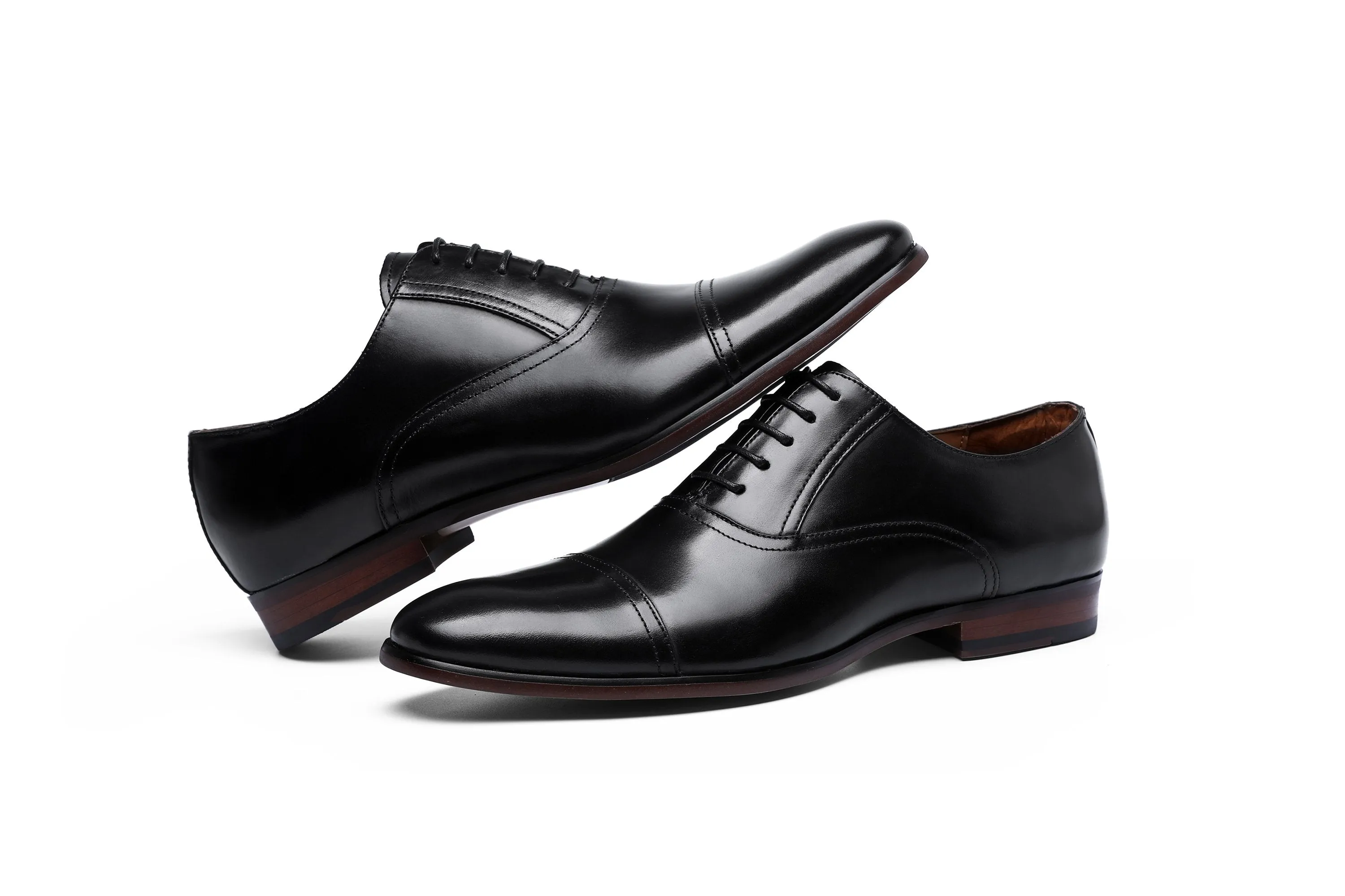 West Louis™ Retro Bullock Leather Oxford Shoes