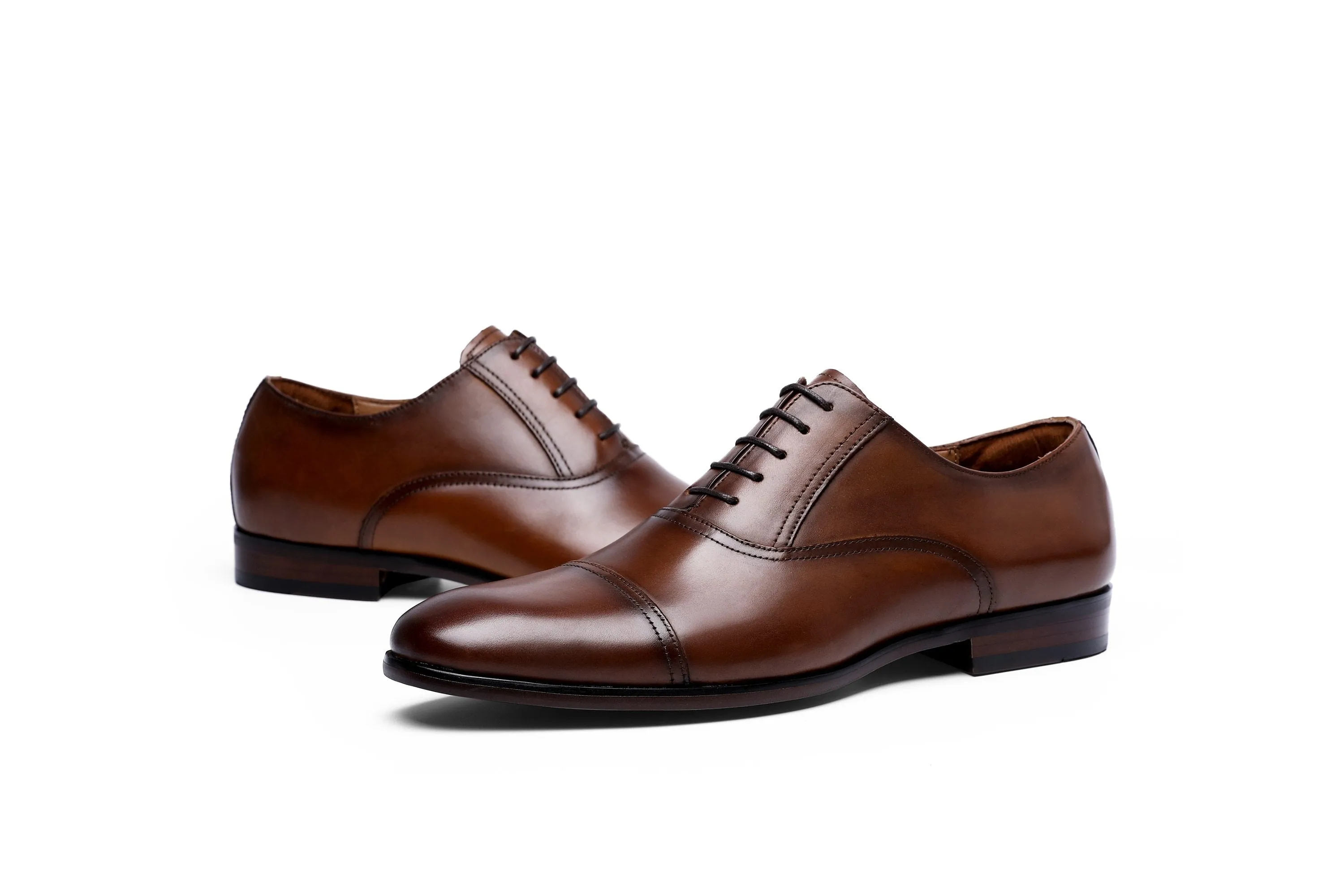 West Louis™ Retro Bullock Leather Oxford Shoes