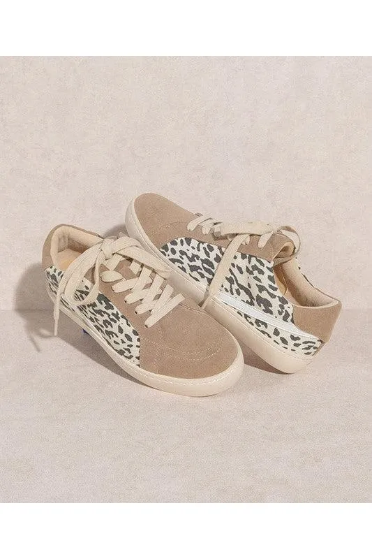 Womens Khaki Leopard Shoes