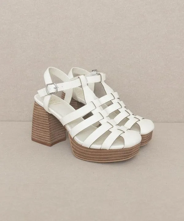 Womens Shoes Style No. Hailee - Gladiator Platform Heel