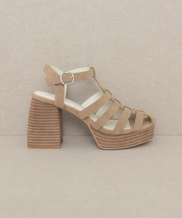 Womens Shoes Style No. Hailee - Gladiator Platform Heel